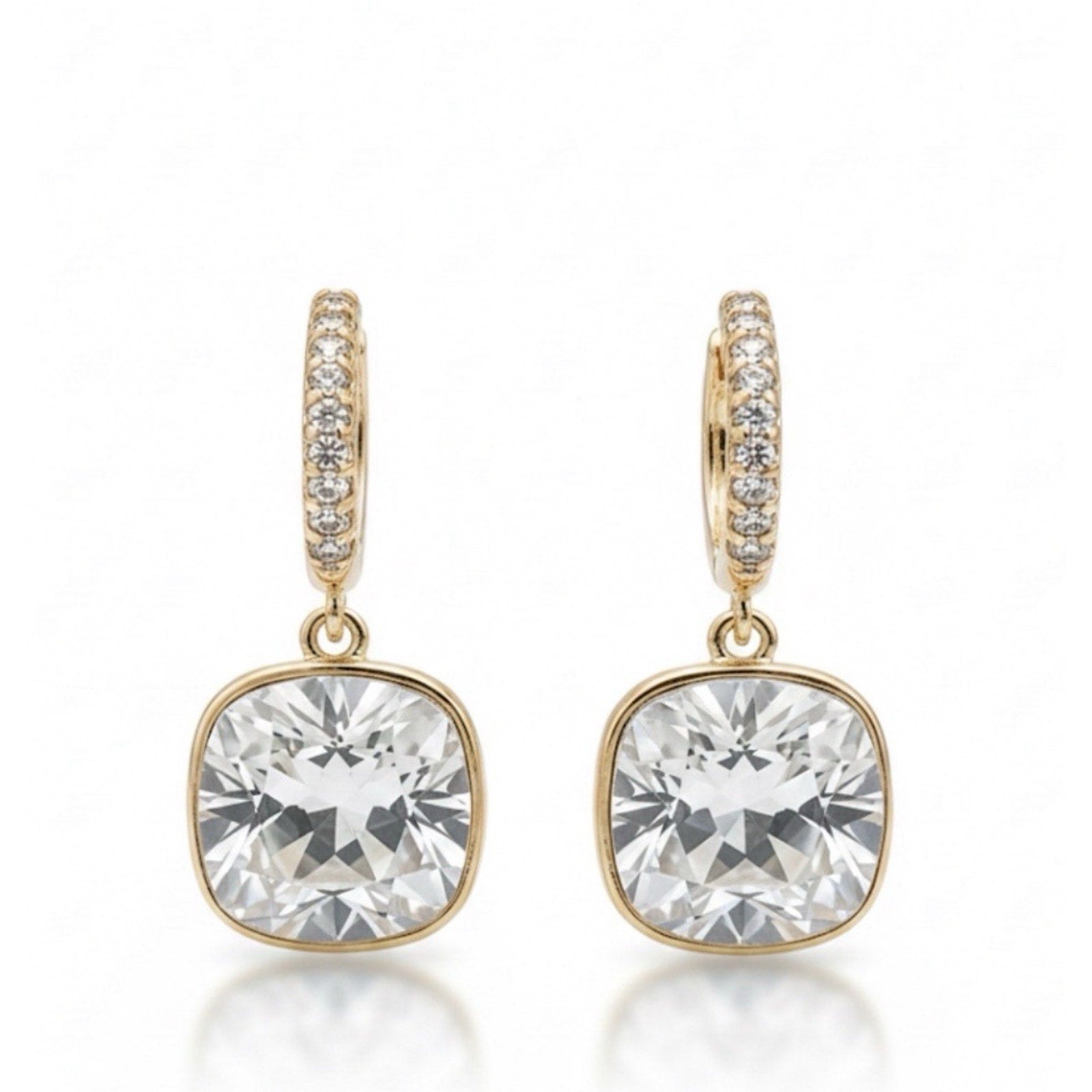 Women’s Swarovski Earrings and Ring Set Size 7.5