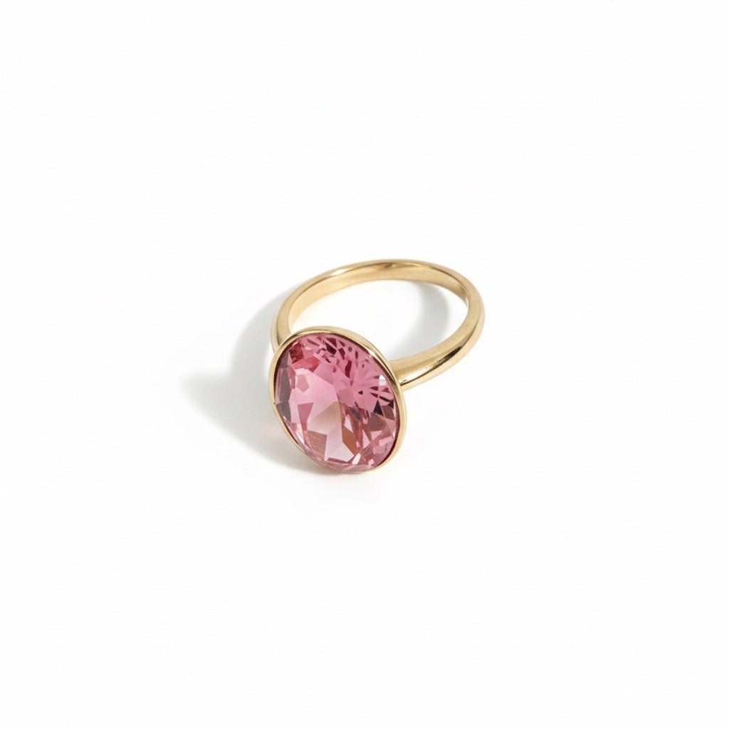 Gorgeous Women’s Swarovski Pink Ring Size 9.5