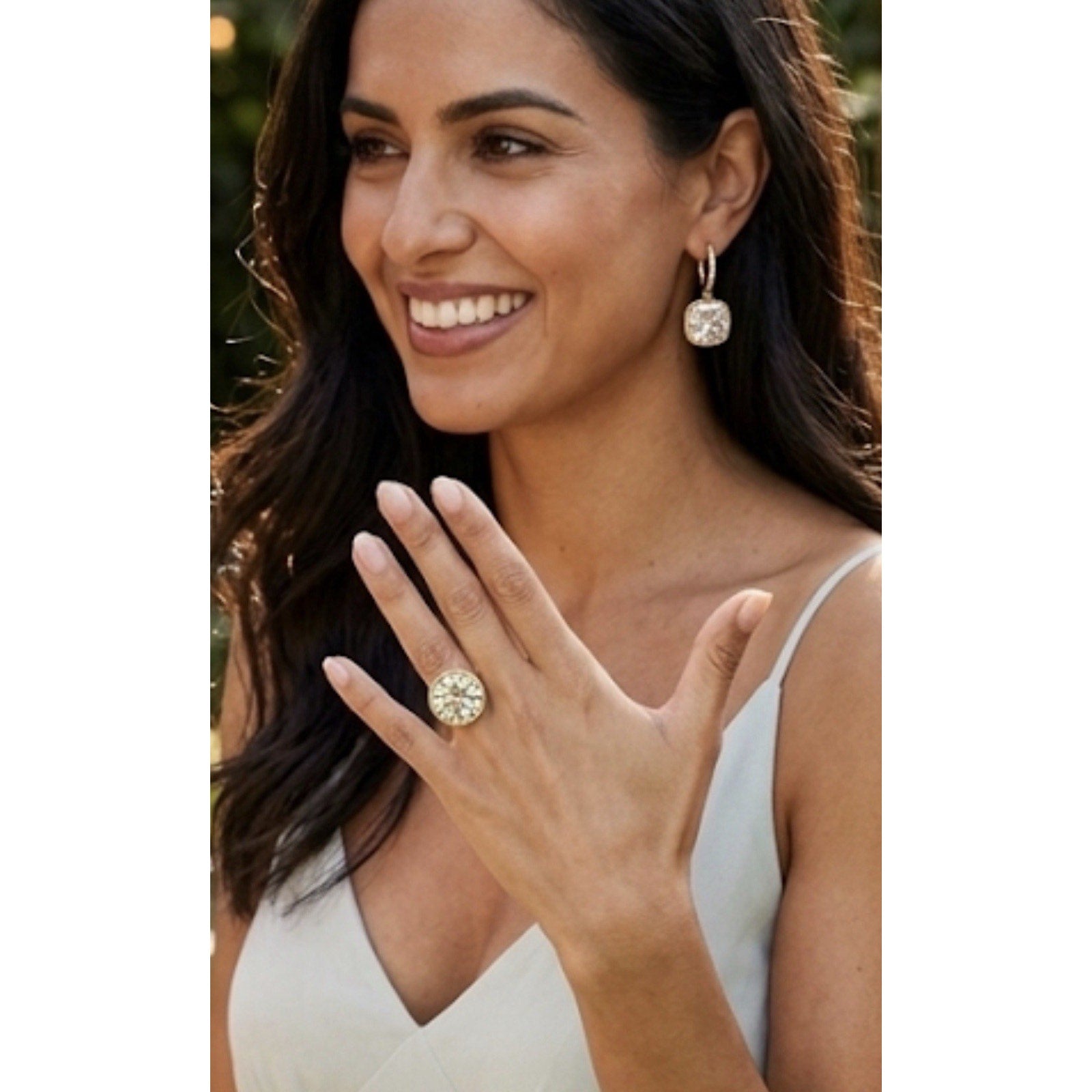 Women’s Swarovski Earrings and Ring Set Ring size 10