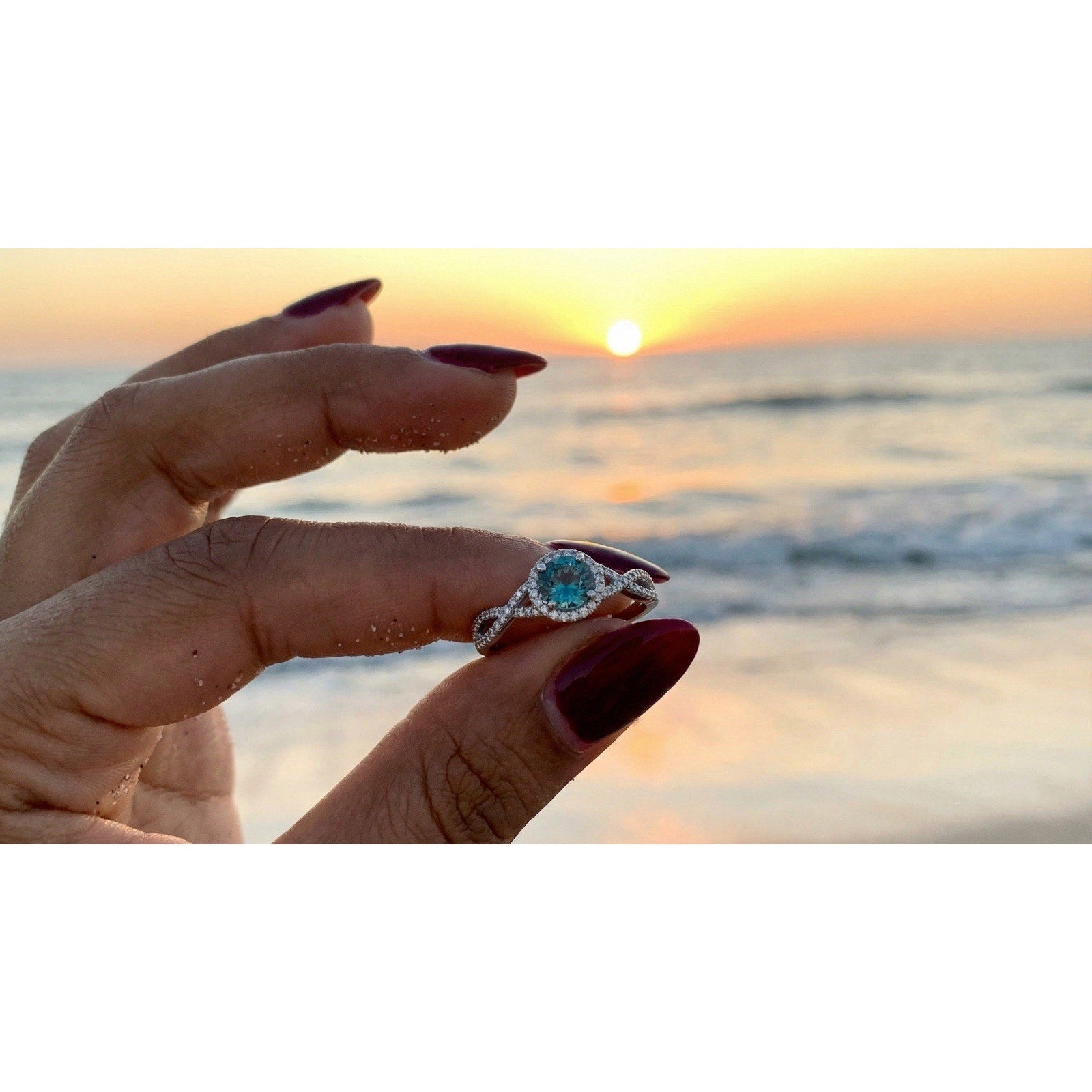 Exquisite 0.5ct Mystic Moissanite Halo Statement Ring DColor VVS1 AdjustableSize