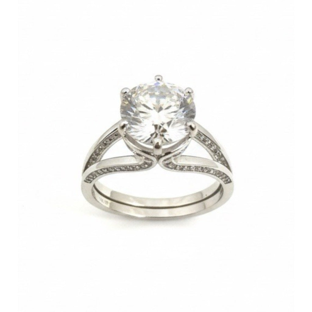 Stunning 3.00ct Moissanite Brilliant Round Cut Solitaire Ring 925SterlingSilver