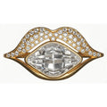 Kissy Kiss Women’s gold plated Swarovski crystal ring for women size 6