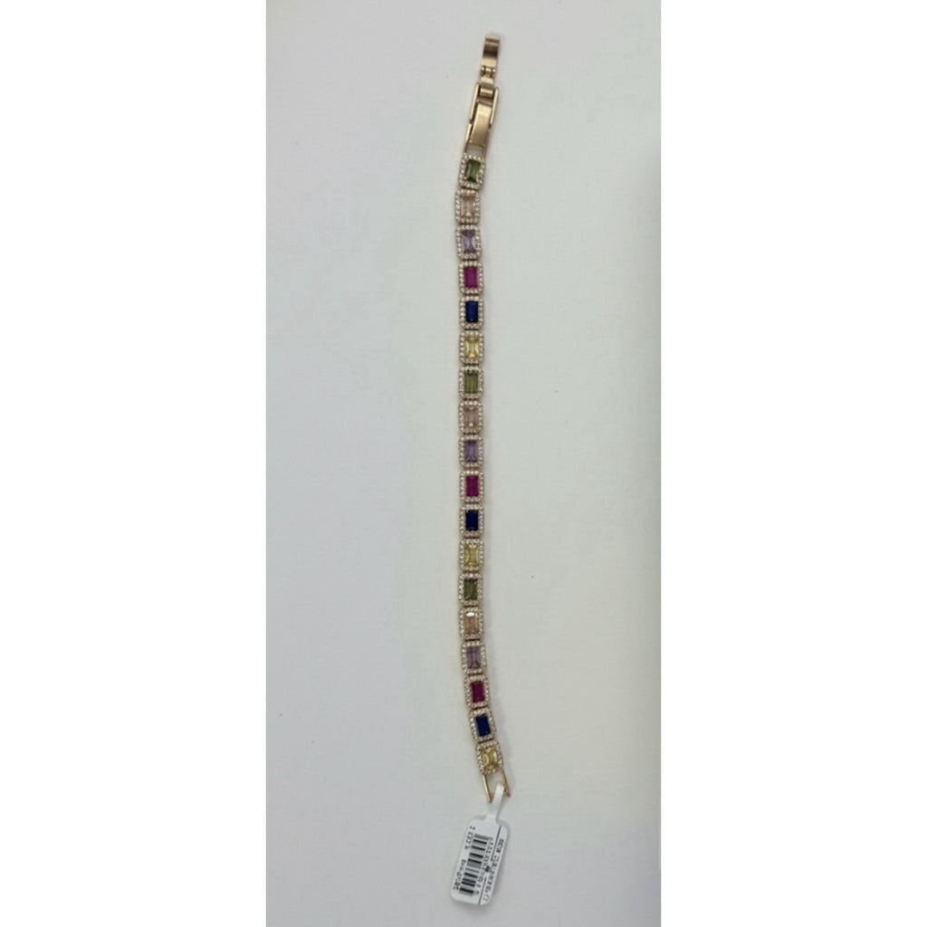 Women’s Silverstone Multi Color Cubic Zirconia Gemstone Bracelet