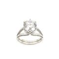 Stunning 3.00ct Moissanite Brilliant Round Cut Solitaire Ring 925SterlingSilver
