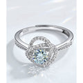 Stunning Moissanite 0.5ctw S925S Silver "Love Knot" Engagement Ring One size